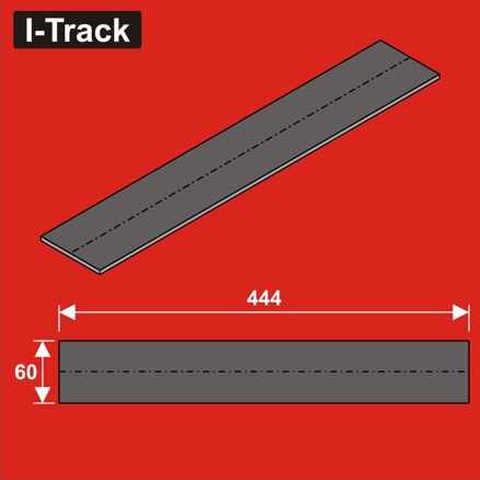 Track bedding segments 444x50x5mm 12 pcs
