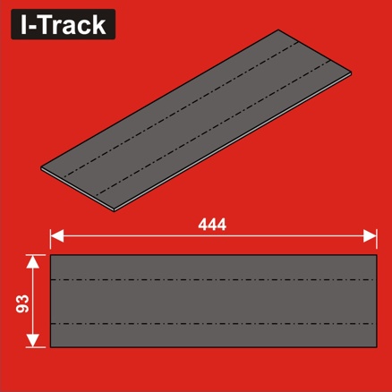 Track bedding segments  444x93x5mm 12 pcs