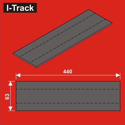 N Track bedding segments 440x63x3mm 12 pcs