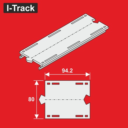 H0 MärklinStraight single-track seg.80x94,2mm 6pcs