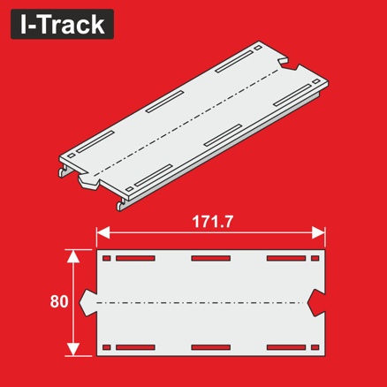 H0 MärklinStraight single-track seg.80x171,mm 6pcs