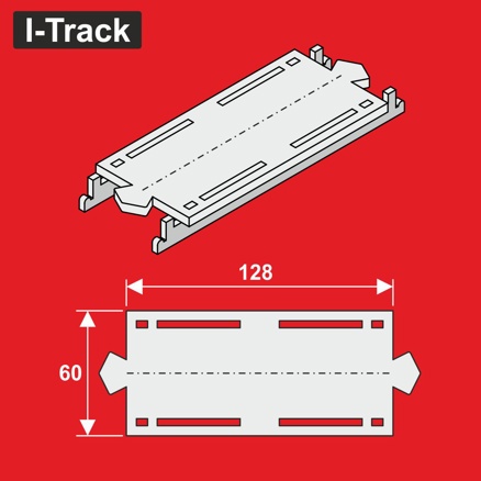 Reducer for I-Track segments H0 single track