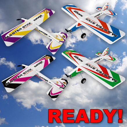 Master Stick RTF++  nainstalován PS a serva