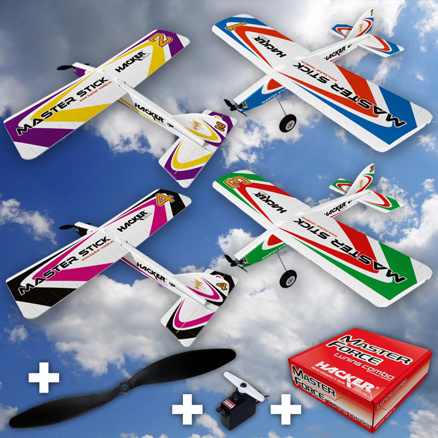 Master Stick RTF+  motor, regl, serva a vrtule