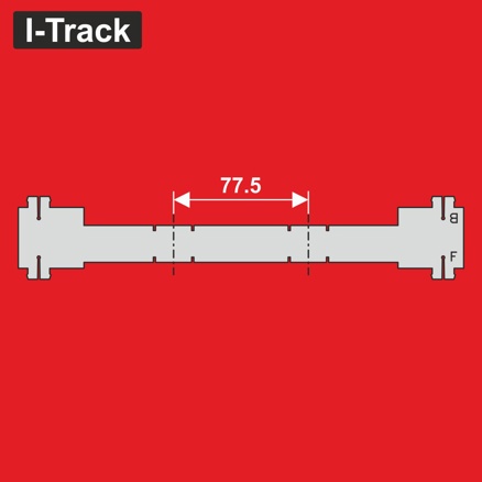 Distance BF 77,5  installation of Märklin tracks 