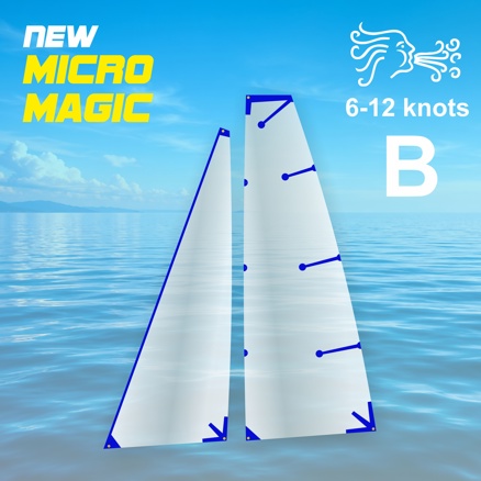3D sails for MicroMagic size B