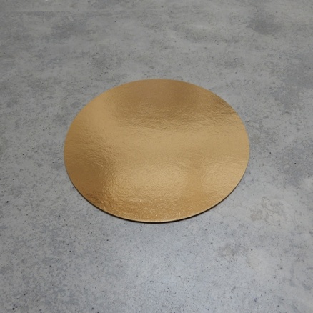 Podtácek pod dort průměr 18 cm EXTRA PEVNÝ - zlatý