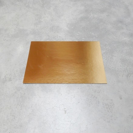 Podtácek pod dort 40 x 20 cm EXTRA PEVNÝ - zlatý