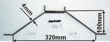 Podvozková noha hlavní 4 mm soupr. Arrow