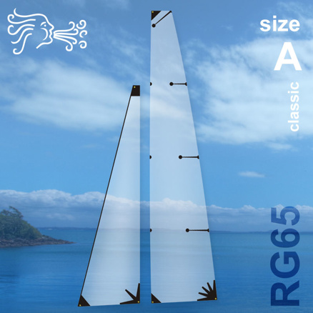 Tuning set of racing 3D sails RG65 size A Clasic