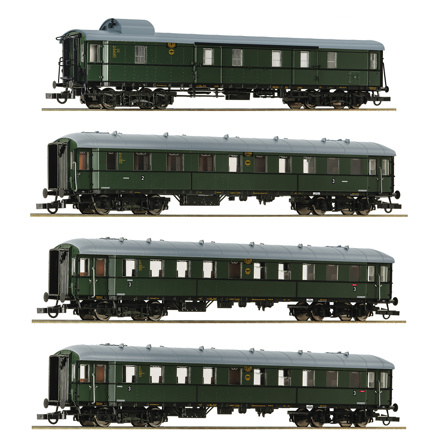 4-piece set 1:  Zwickau t raditional train , DR    