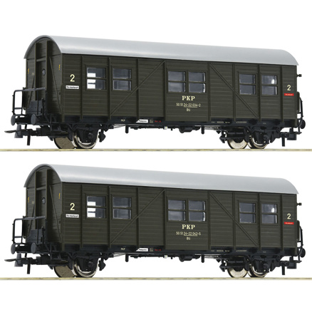 2 piece set: Auxiliary passenger coaches, PKP 