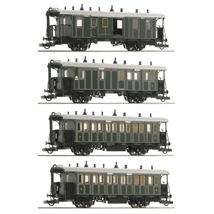 4 piece set: Local passenger train 