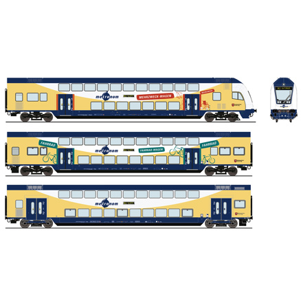 3-piece set: Double-decke r metronom               