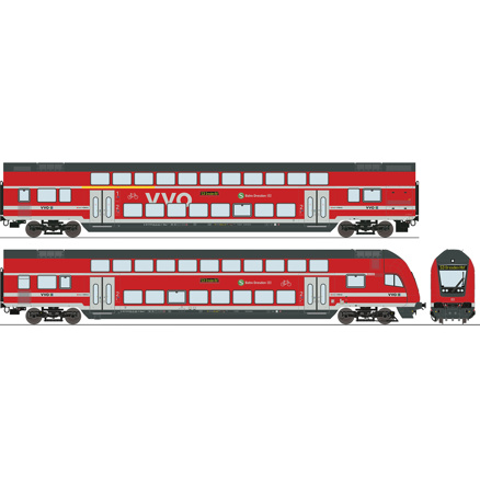 2-piece set: Double-decke r DB AG                  
