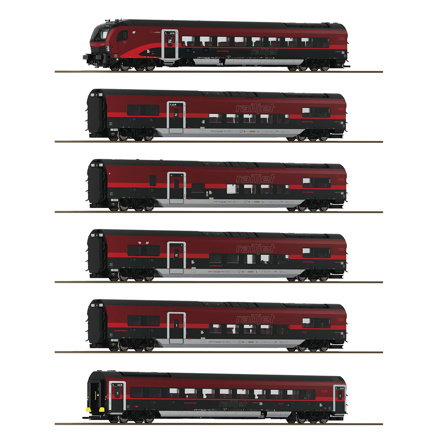 6 piece set (1): Railjet 2, ÖBB 