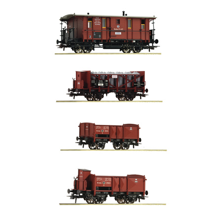 4er Set Güterzug KPEV         