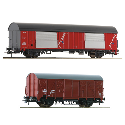 2-piece set: Mail wagons,  NS                      