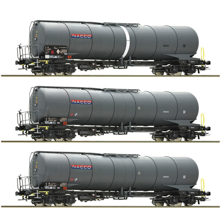3 piece set: Tank wagons, NACCO 