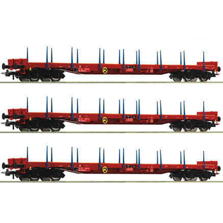 3 piece set: Stanchion wagons, RCW 