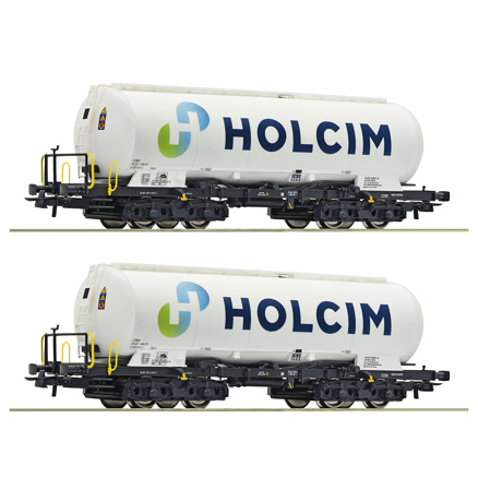 2 piece set: Silo wagons, Holcim 