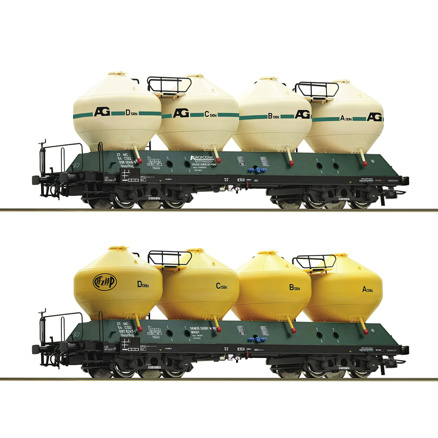 2 piece set: Silo wagons, CSD 