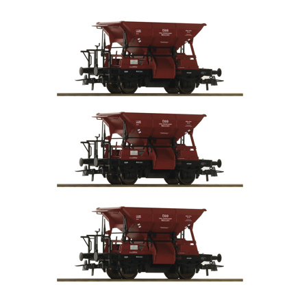 3 piece set: Talbot ballast wagon, ÖBB 