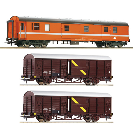 3 piece set: Postal wagons, ÖBB 
