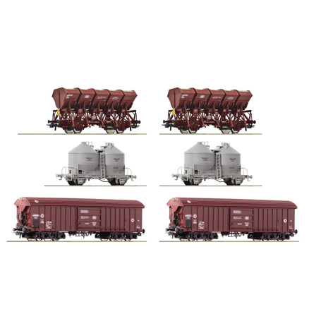 6 piece display: open cars, DB 