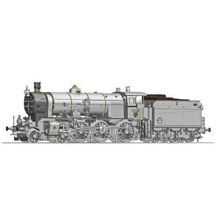 Steam locomotive Rh 109 