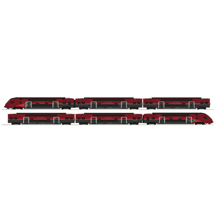 6pc Set Railjet Doubledeck ÖBB DC-Snd. 