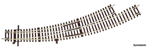 Bogenweiche links BWl3/4 ohne Antrieb