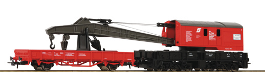 Kran+Schutzwagen ÖBB          