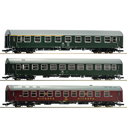 3-teiliges Set 2: Reisezugwagen der DR-H0