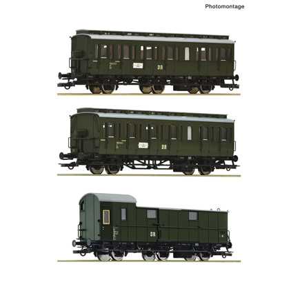 3 piece set (1): Branch line train, DR 