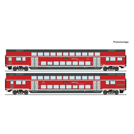 2 piece set: Double-deck coaches, DB AG 