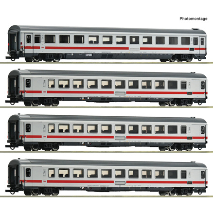 4 piece set: Express train coaches, ÖBB 