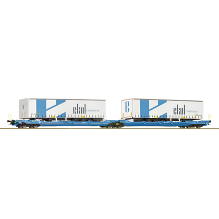 Articulated double-pocket wagon T3000e, EUROWAGON