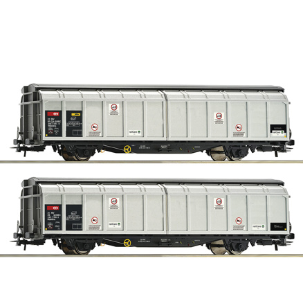 2-piece set: Sliding-wall wagon, SBB Cargo