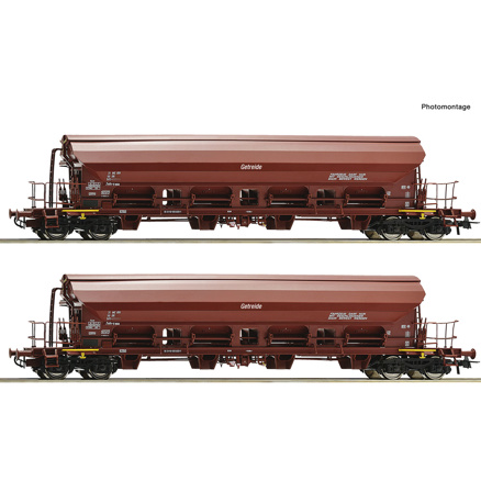 2-piece set: Swivel-roof wagons, DR 