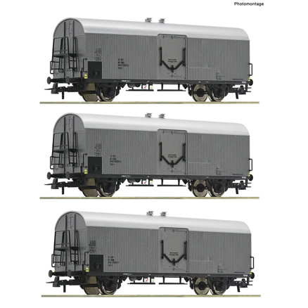 3 piece set: Refrigerator wagons, ÖBB 