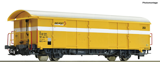 Postgüterwagen Z2 gelb        