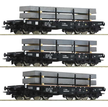 3pc.set: Heavy duty       flat wagon NS            