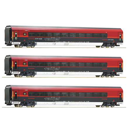 3 piece set: Railjet, ÖBB