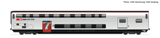 H0 - Patrový vůz 1.tř. SBB