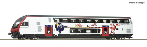 Double-deck control cab coach 2nd class, SBB