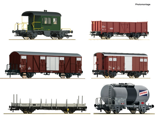 Set 6 nákladních vagónů SBB Roco 76051       