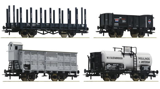 4pc.set: Goods wagons Roco-76077