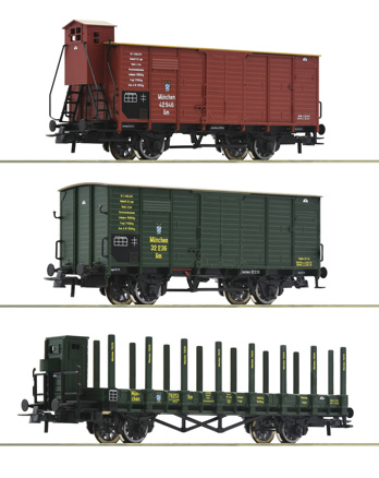 3pc set: Goods wagons                              