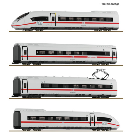 4 piece set: Electric multiple unit ICE 3neo (Class 408), DB AG 